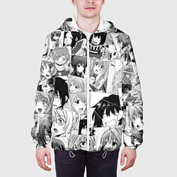 Куртка с капюшоном мужская Log Horizon pattern, цвет: 3D-белый — фото 2