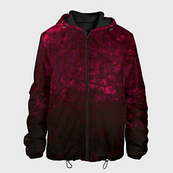 Мужская куртка Темно-красный абстрактный узор текстура камня