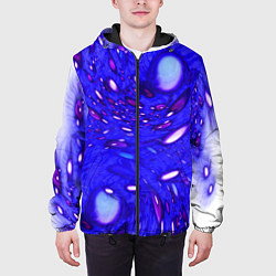 Куртка с капюшоном мужская Мир пузырей, цвет: 3D-черный — фото 2