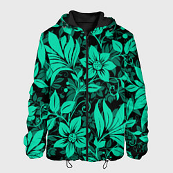 Мужская куртка Ажурный цветочный летний орнамент