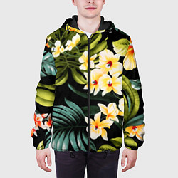 Куртка с капюшоном мужская Vanguard floral composition Summer, цвет: 3D-черный — фото 2