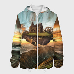 Мужская куртка Горный пейзаж в стиле Стимпанк