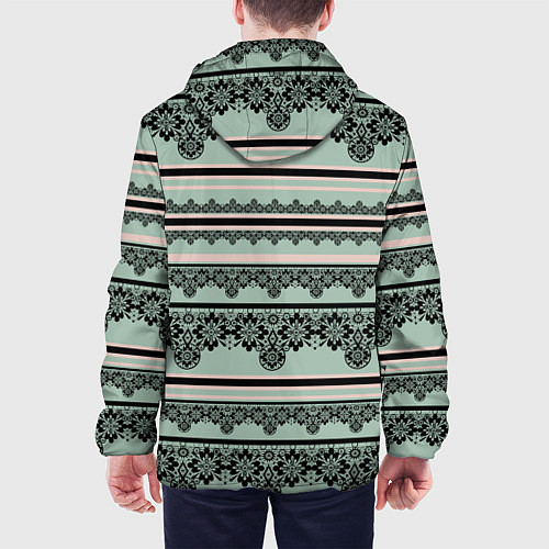 Мужская куртка Black lace черное кружево / 3D-Черный – фото 4