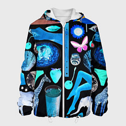 Куртка с капюшоном мужская Underground pattern Fashion 2099, цвет: 3D-белый