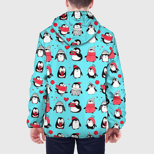 Мужская куртка PENGUINS ON THE POSITIVE / 3D-Белый – фото 4
