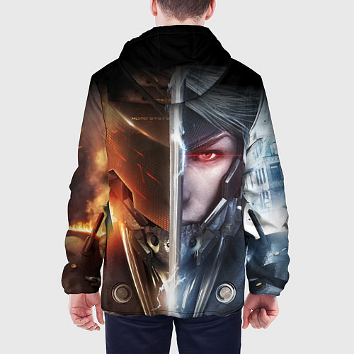 Мужская куртка METAL GEAR RISING САМУРАЙ / 3D-Белый – фото 4