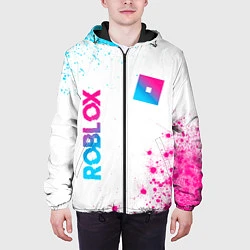 Куртка с капюшоном мужская Roblox Neon Gradient FS, цвет: 3D-черный — фото 2