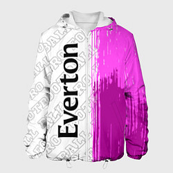 Куртка с капюшоном мужская Everton Pro Football, цвет: 3D-белый