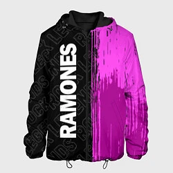 Куртка с капюшоном мужская Ramones Rock Legends, цвет: 3D-черный
