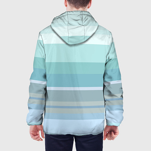 Мужская куртка Морские линии / 3D-Белый – фото 4