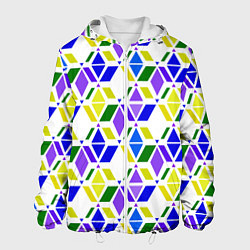 Мужская куртка Разноцветный неоновый геометрический узор