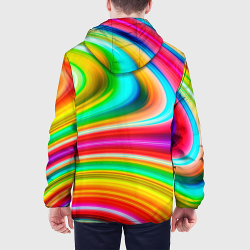 Мужская куртка Rainbow colors / 3D-Черный – фото 4