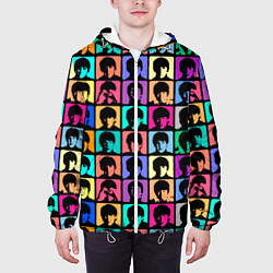 Куртка с капюшоном мужская Legendary popular music group, цвет: 3D-белый — фото 2