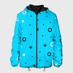 Куртка с капюшоном мужская X O Плюсы и ноли, цвет: 3D-черный