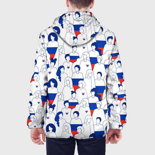 Мужская куртка Русский народ / 3D-Черный – фото 4
