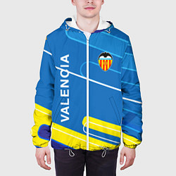 Куртка с капюшоном мужская Valencia Абстракция, цвет: 3D-белый — фото 2