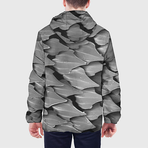 Мужская куртка Кожа акулы - броня / 3D-Белый – фото 4