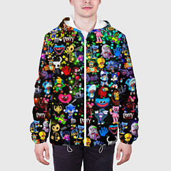 Куртка с капюшоном мужская Персонажи из разных игр, цвет: 3D-белый — фото 2