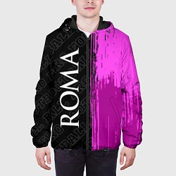 Куртка с капюшоном мужская Roma pro football: по-вертикали, цвет: 3D-черный — фото 2