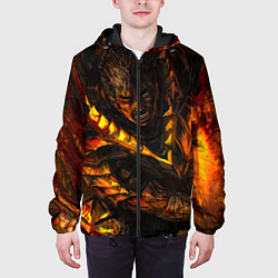 Куртка с капюшоном мужская Берсерк Гатс В Огне, цвет: 3D-черный — фото 2