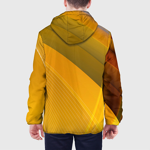 Мужская куртка Lamborghini - абстракция / 3D-Белый – фото 4