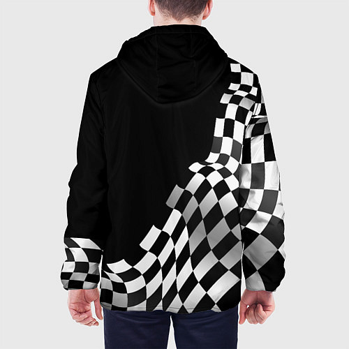 Мужская куртка Mercedes racing flag / 3D-Черный – фото 4