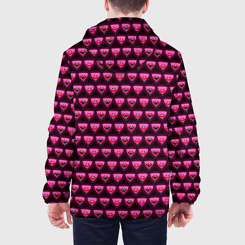 Мужская куртка Poppy Playtime - Kissy Missy Pattern - Huggy Wuggy / 3D-Черный – фото 4