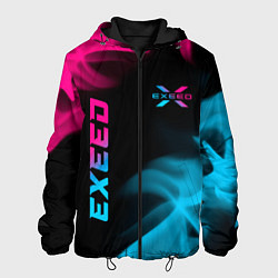 Мужская куртка Exeed - neon gradient: символ и надпись вертикальн