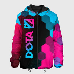 Куртка с капюшоном мужская Dota - neon gradient: по-вертикали, цвет: 3D-черный