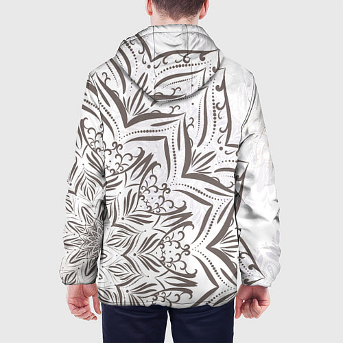 Мужская куртка Кружево мандал / 3D-Белый – фото 4