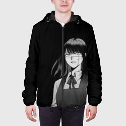 Куртка с капюшоном мужская Человек-бензопила : Аса Митака, цвет: 3D-черный — фото 2