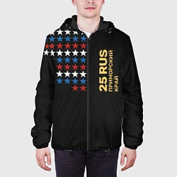 Куртка с капюшоном мужская 25 RUS Приморский край, цвет: 3D-черный — фото 2