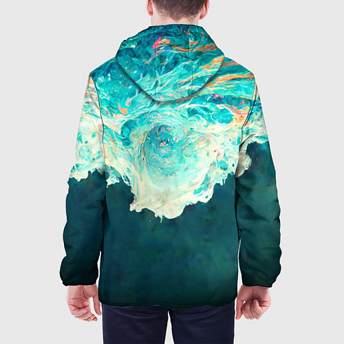 Мужская куртка Поток воды / 3D-Белый – фото 4