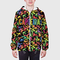 Куртка с капюшоном мужская Capoeira colorful mens, цвет: 3D-белый — фото 2