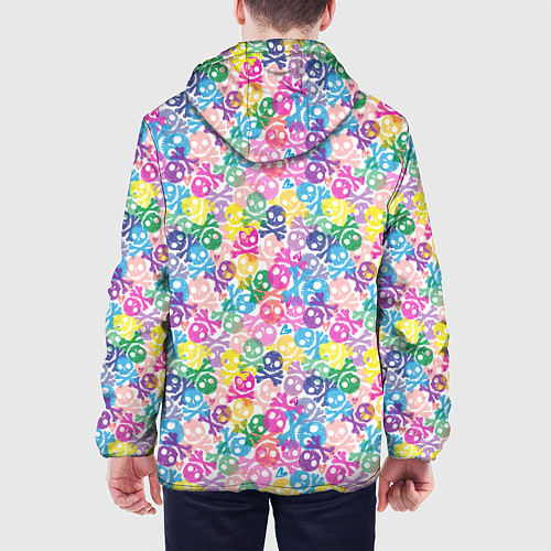 Мужская куртка Череп и сердца / 3D-Черный – фото 4