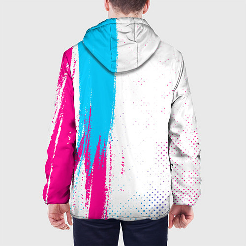 Мужская куртка Hunter x Hunter neon gradient style: по-вертикали / 3D-Черный – фото 4