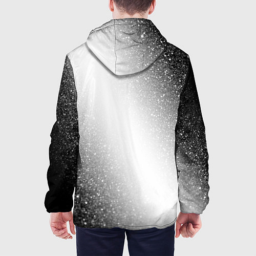 Мужская куртка Cyberpunk 2077 glitch на светлом фоне: по-вертикал / 3D-Белый – фото 4