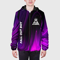 Куртка с капюшоном мужская Fall Out Boy violet plasma, цвет: 3D-черный — фото 2