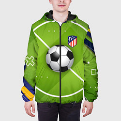 Куртка с капюшоном мужская Atletico madrid Мяч, цвет: 3D-черный — фото 2