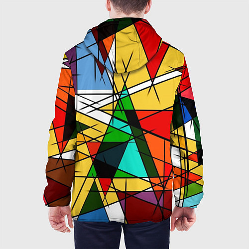 Мужская куртка Грубый абстрактный фон / 3D-Черный – фото 4