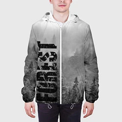 Куртка с капюшоном мужская Gray Forest, цвет: 3D-белый — фото 2