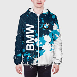 Куртка с капюшоном мужская Bmw Краска, цвет: 3D-белый — фото 2