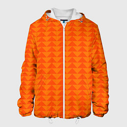 Мужская куртка Геометрия - оранжевые фигуры
