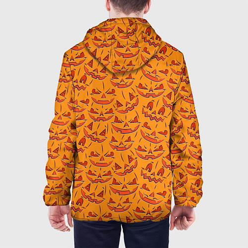 Мужская куртка Halloween Pumpkin Pattern / 3D-Белый – фото 4