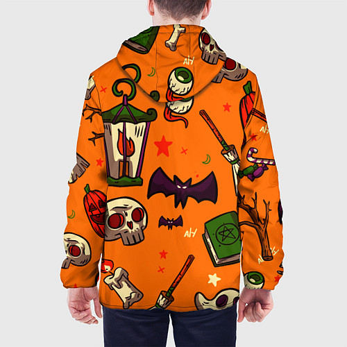 Мужская куртка Время ночных существ / 3D-Белый – фото 4