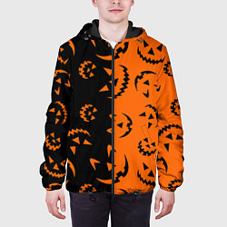 Куртка с капюшоном мужская Улыбка Джека, цвет: 3D-черный — фото 2