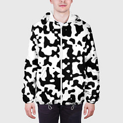 Куртка с капюшоном мужская Камуфляж Cowskin средний, цвет: 3D-белый — фото 2
