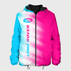 Мужская куртка Land Rover neon gradient style: по-вертикали