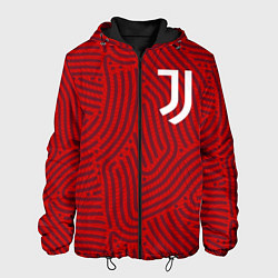 Куртка с капюшоном мужская Juventus отпечатки, цвет: 3D-черный