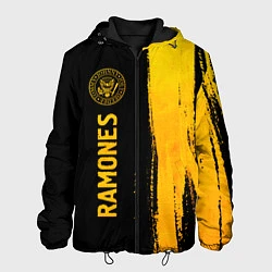 Мужская куртка Ramones - gold gradient: по-вертикали